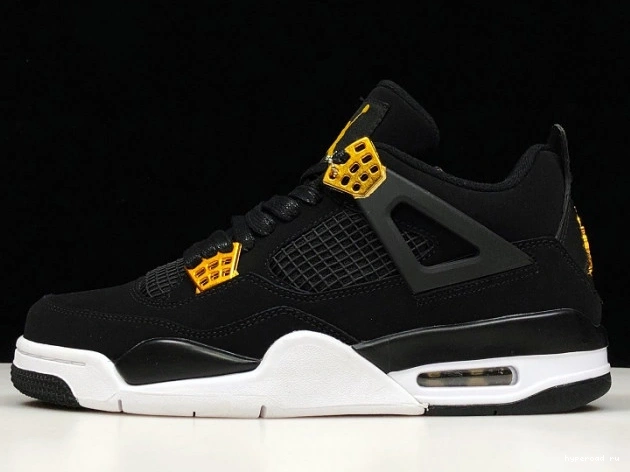 Air 308497-032 Black Gold-White Jordan 4 Metallic Royalty 0815